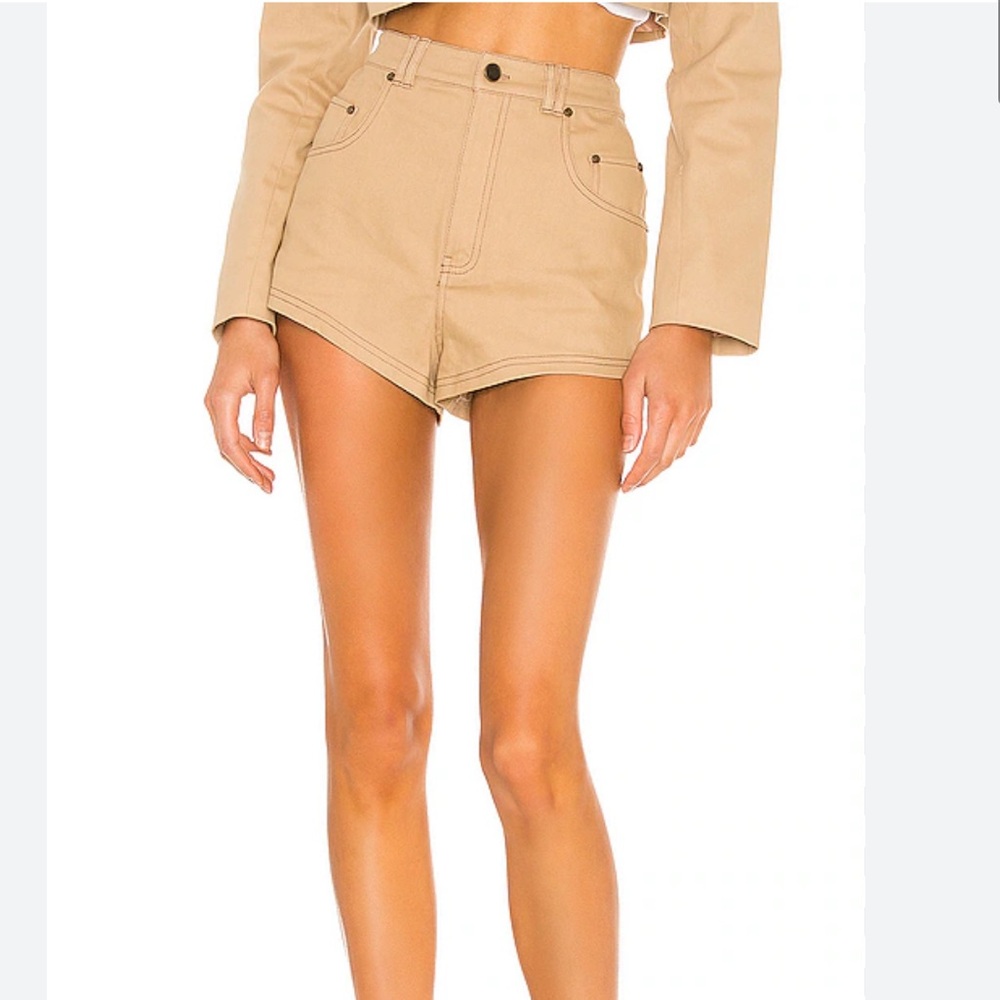 H:ours high waisted khaki shorts. Size XL.
